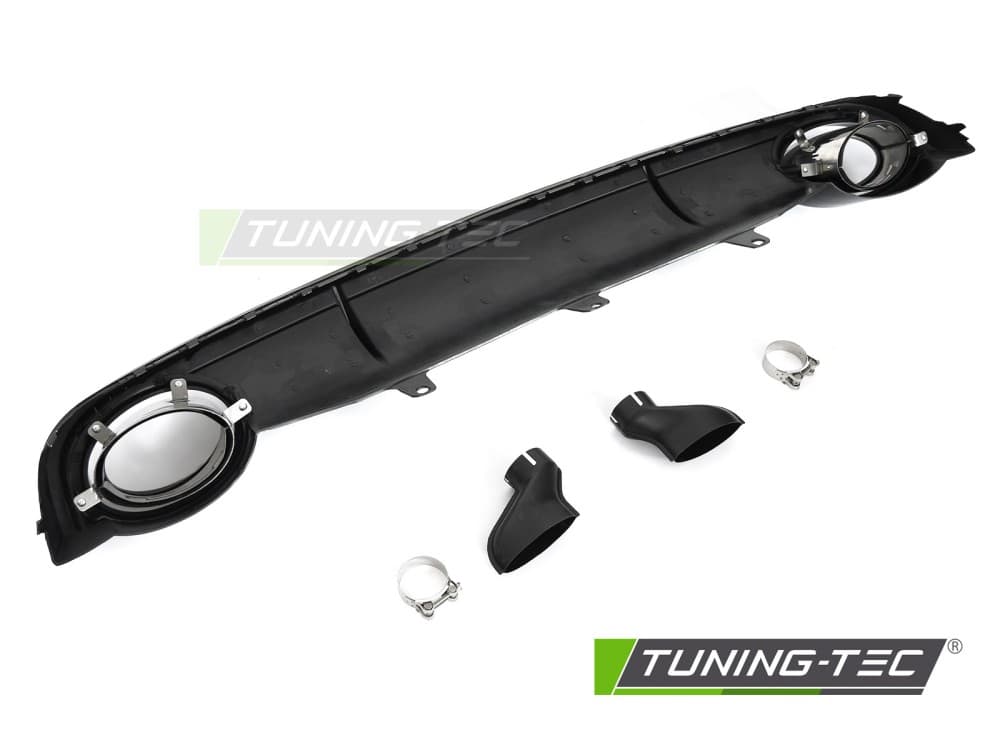 Difúzor Audi A7 C7 10-14 Twin Outlet Sport Style Glossy Black – náhľad 5