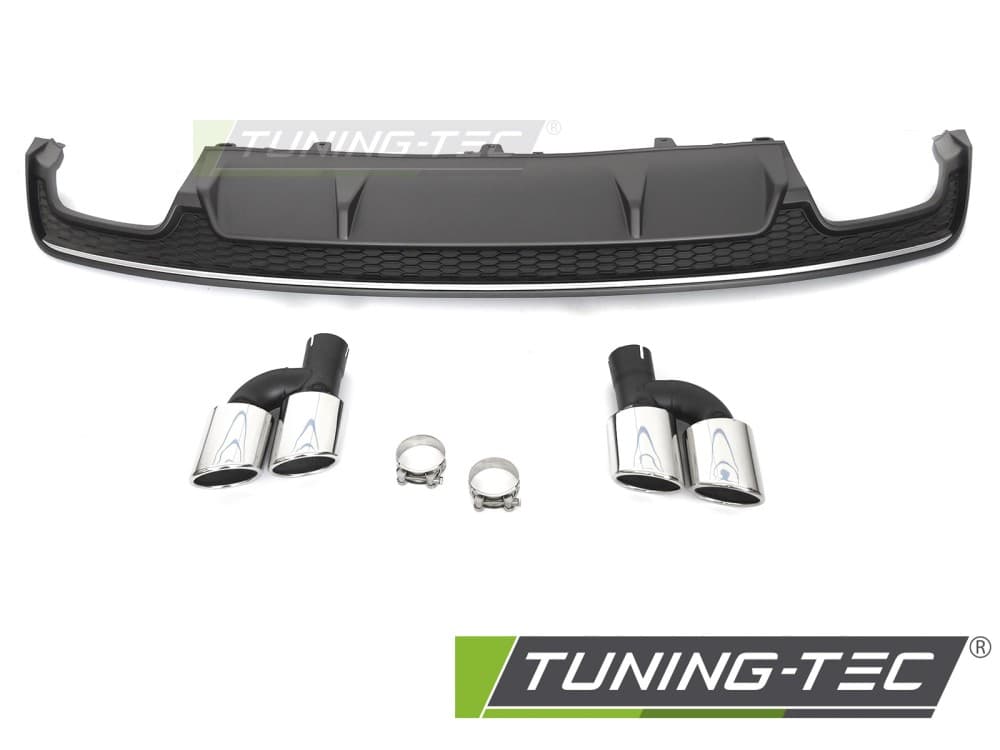 Difúzor Audi A7 C7 14-18 Sport S Style Silver-Black Twin Outlet – náhľad 2