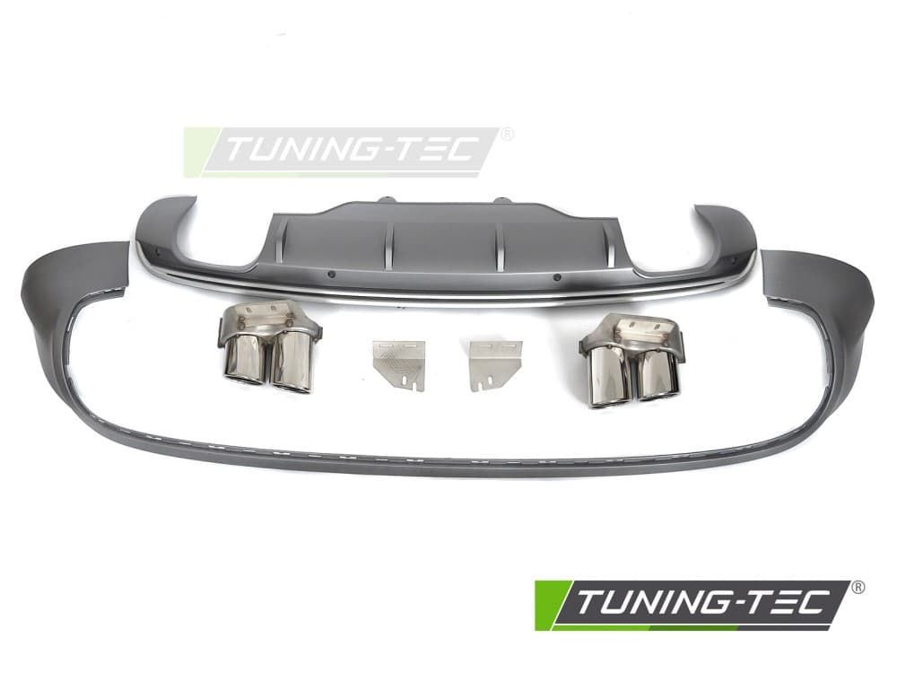 Difúzor Audi Q5 8R 08-12 Twin Outlet PDC Silver Sport S Style – náhľad 5