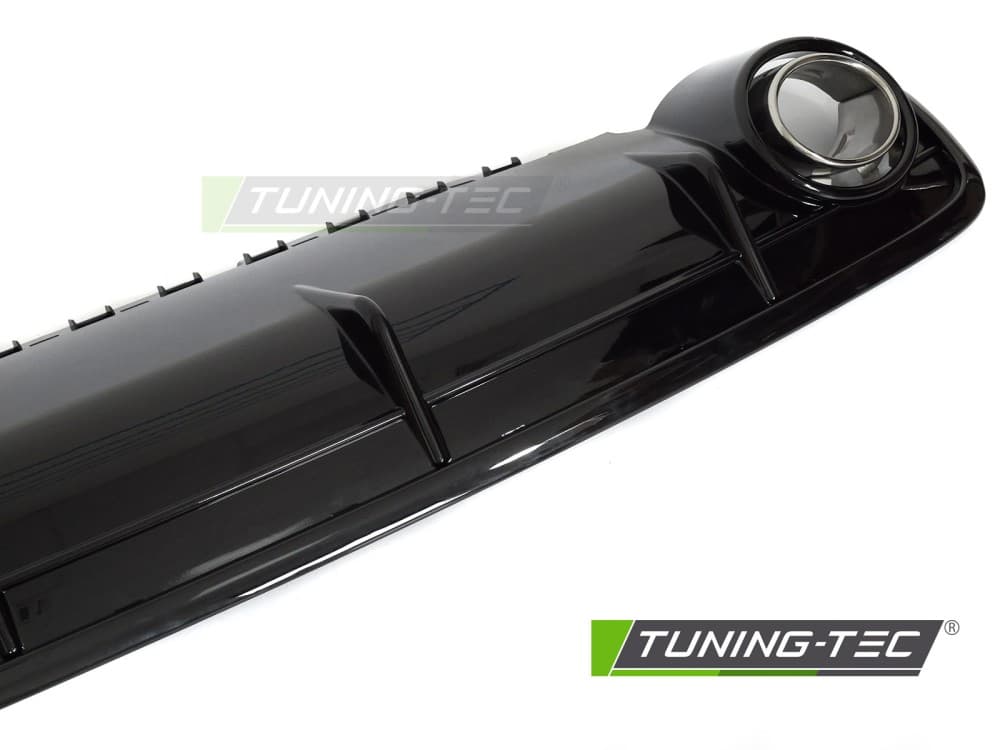 Difúzor zadného nárazníka Audi Q7 4M 15-19 Sport Style Black s dvojitým výfukom – náhľad 4