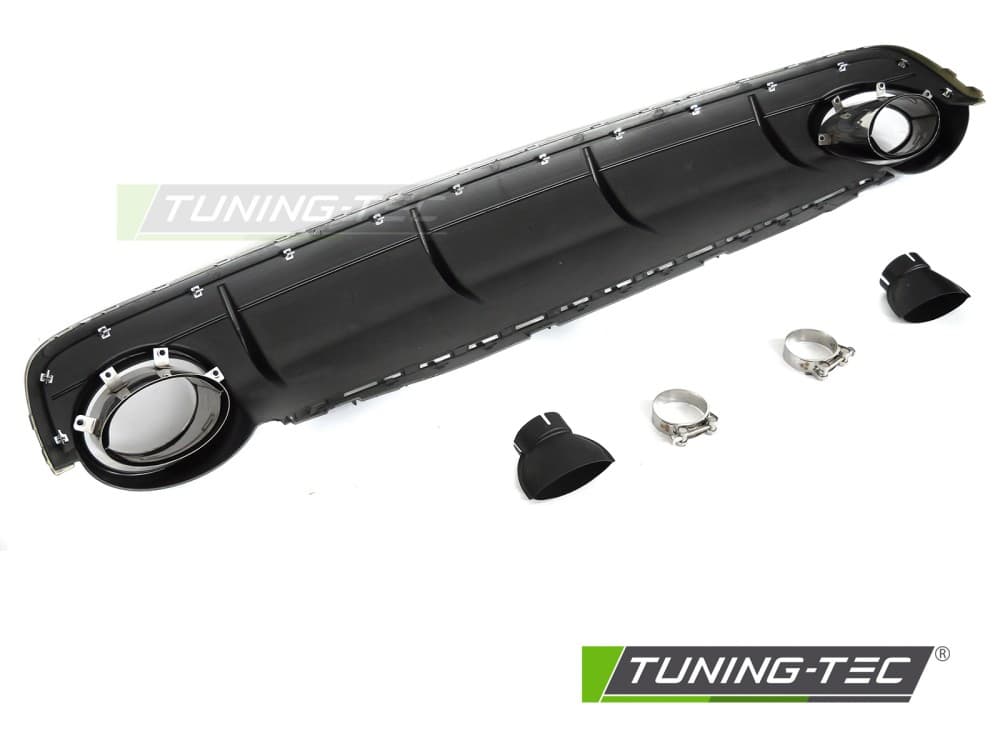 Difúzor zadného nárazníka Audi Q7 4M 15-19 Sport Style Black s dvojitým výfukom – náhľad 5