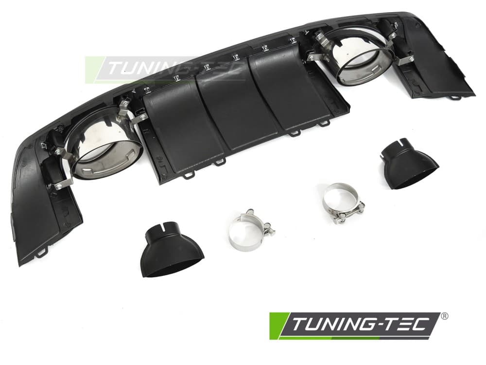 Difúzor Audi TT 8S 14-18 Twin Outlet Glossy Black Sport Style – náhľad 3