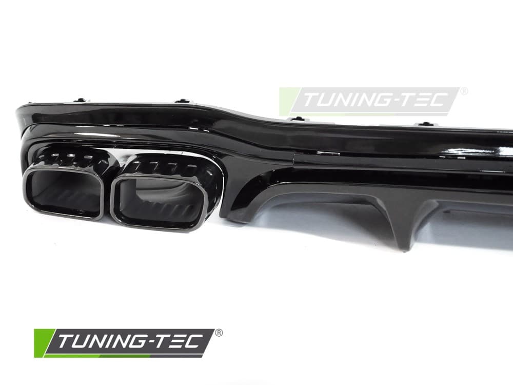 Difúzor Mercedes E trieda W213 / S213 20-23 Twin Outlet Glossy Black Sport – náhľad 2
