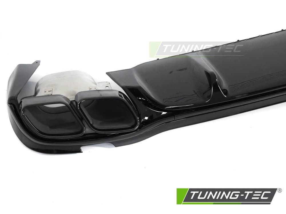 Difúzor Mercedes E trieda W213 / S213 20-23 Twin Outlet Glossy Black Sport – náhľad 3