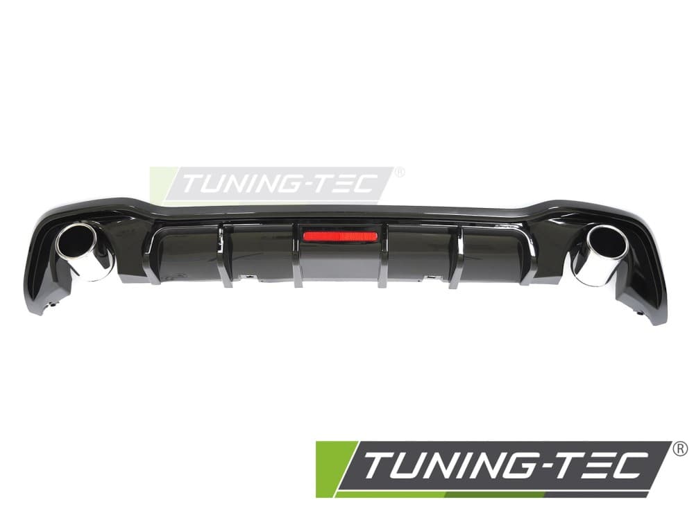 Difúzor VW Golf VIII 19-24 Sport Style s LED brzdovým svetlom Twin Outlet Black – náhľad 2