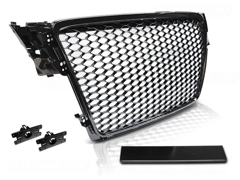 Predná maska Audi A4 B8 08-11 RS Style Glossy Black
