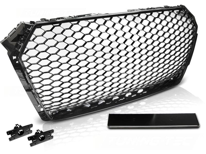 Predná maska Audi A4 B9 RS Style Glossy Black