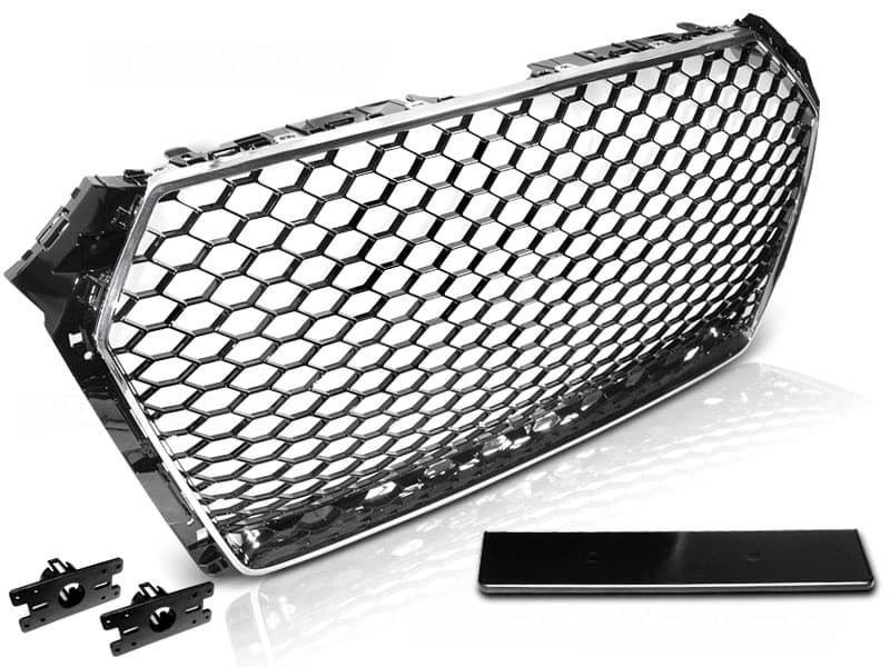 Predná maska Audi A4 B9 RS Style Black Chrome