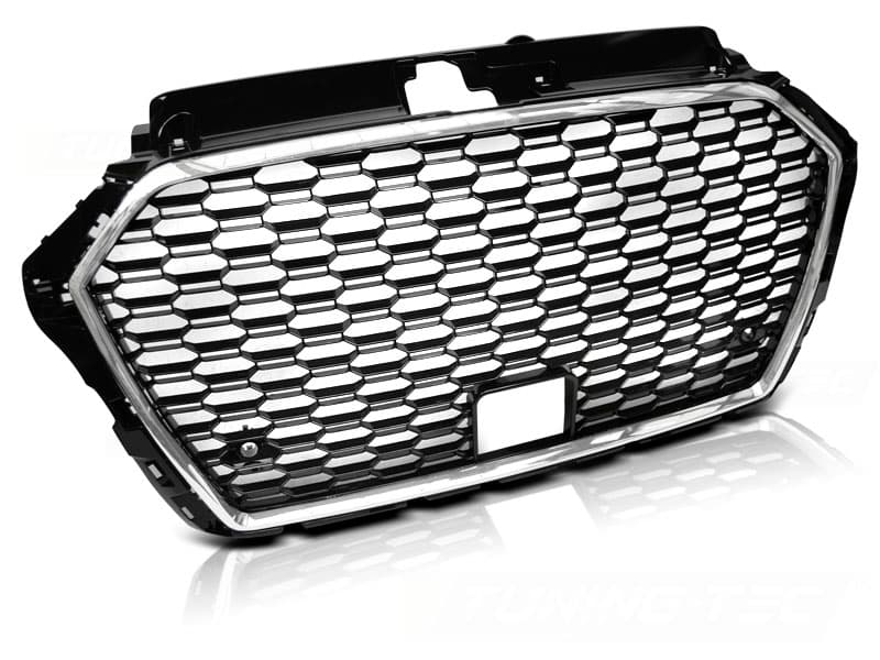 Predná maska Audi A3 8V 17- RS3 Style Black Chrome