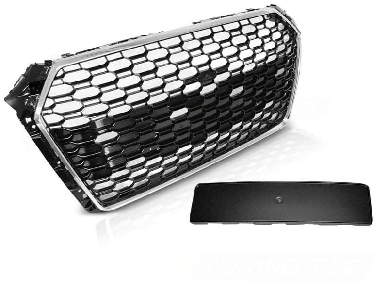 Predná maska RS4 Style Audi A4 B9 Black Chrome