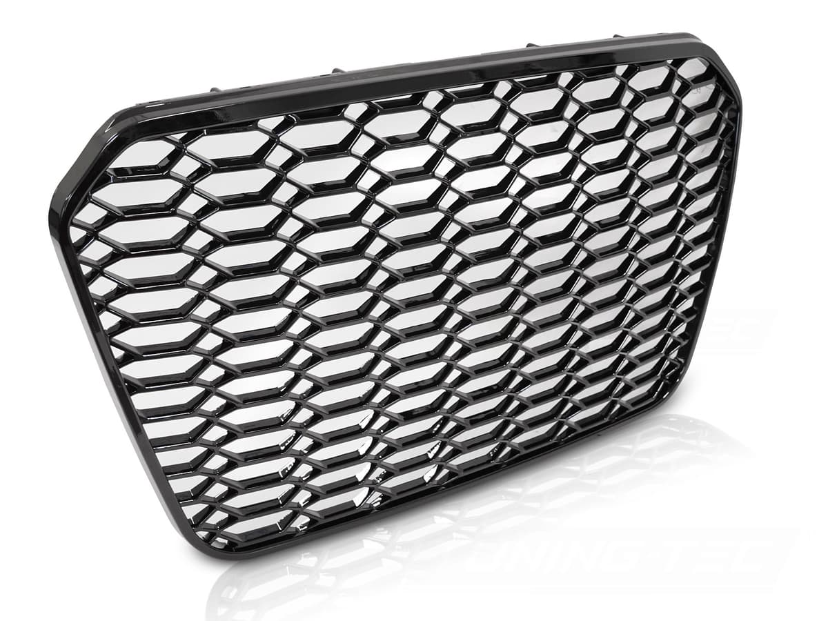 Predná maska Audi A6 C7 11-14 Sport Glossy Black - 87