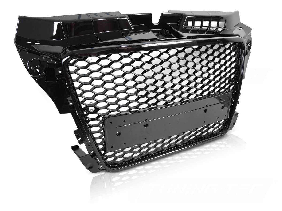 Predná maska Audi A3 08-12 Sport PDC Glossy Black