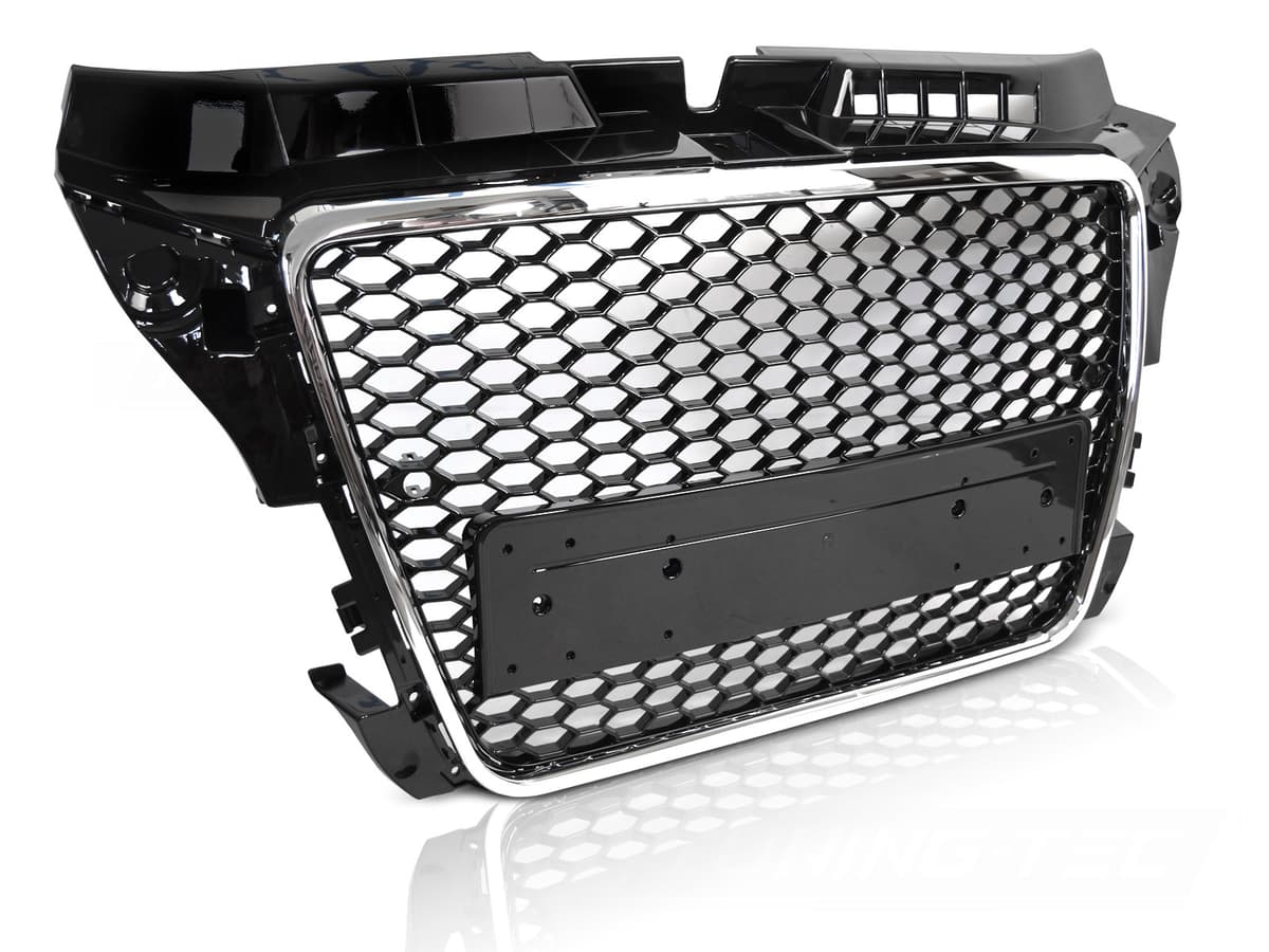 Predná maska Audi A3 08-12 Sport PDC Black Chrome