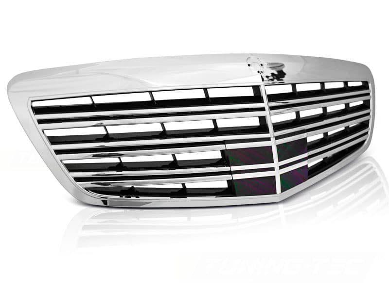 Predná maska Mercedes W221 09-13 Black Chrome