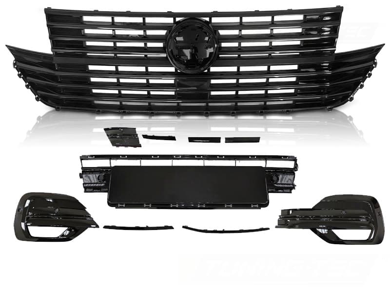 Predná maska VW T6.1 W Logo Base Glossy Black