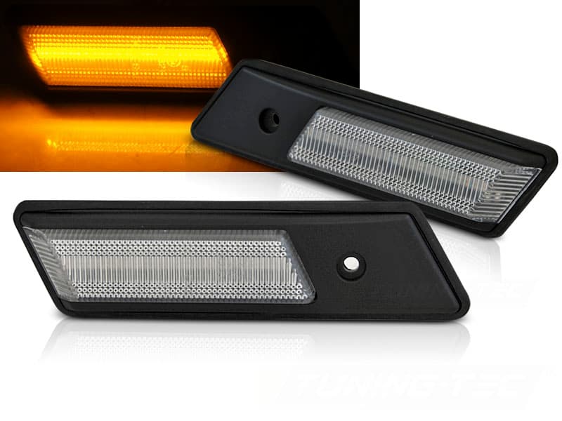Bočné smerovky BMW E34 E32 E36 Dynamic Chrome
