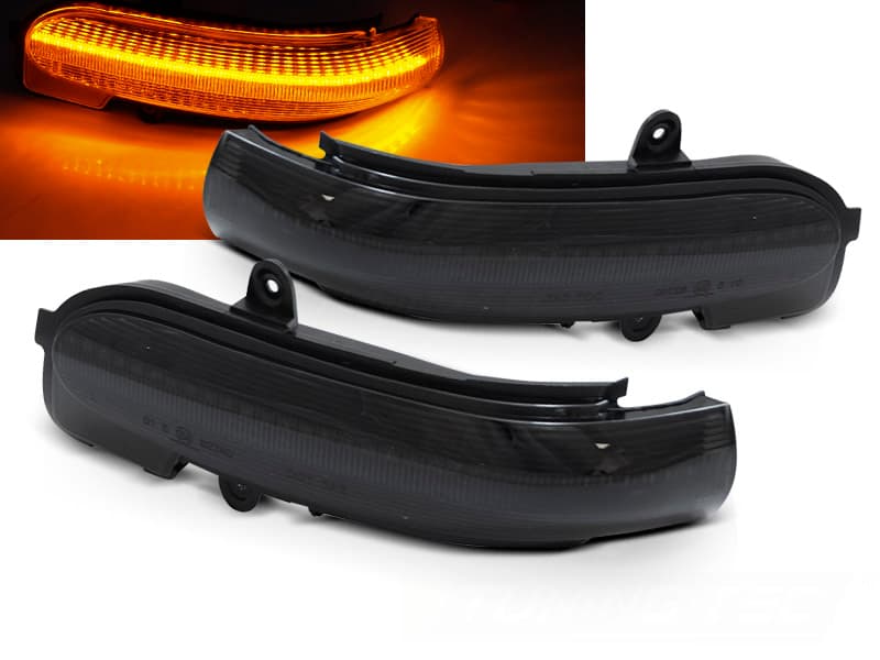 Smerovky do zrkadiel Mercedes W203 LED Dynamic Smoke