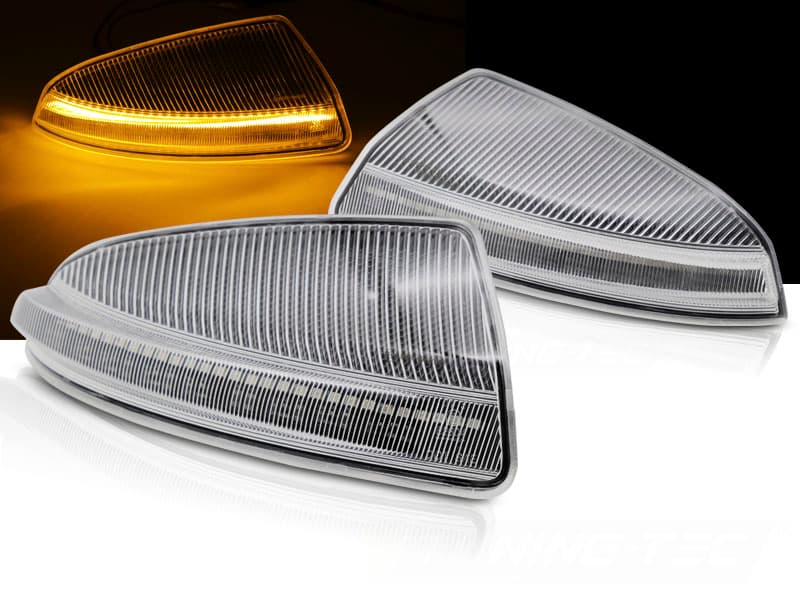 Smerovky do zrkadiel Mercedes W204 W164 LED Dynamic White