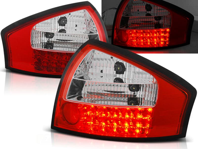 Zadné svetlá Audi A6 C5 97-04 LED Clear Red White