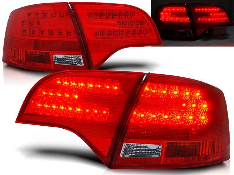 Zadné svetlá Audi A4 B7 04-08 Avant Red White