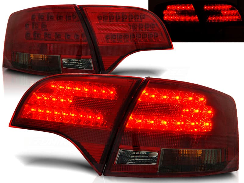 Zadné svetlá Audi A4 B7 04-08 Avant Red Smoke