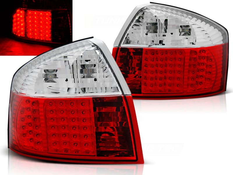 Zadné svetlá Audi A4 Sedan 00-04 LED Red White - 79