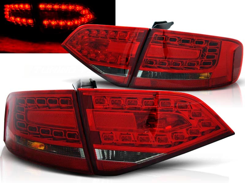 Zadné svetlá Audi A4 B8 Sedan 08-11 LED Red Smoke