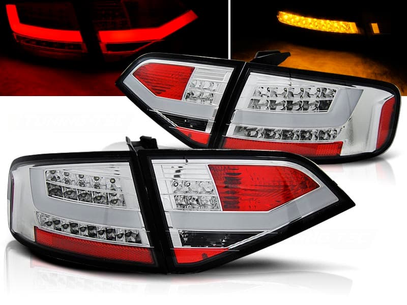 Zadné svetlá Audi A4 B8 08-11 LED BAR Chrome