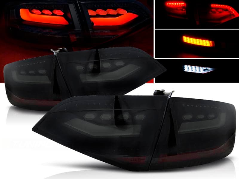 Zadné svetlá Audi A4 B8 08-11 LED Black Smoke