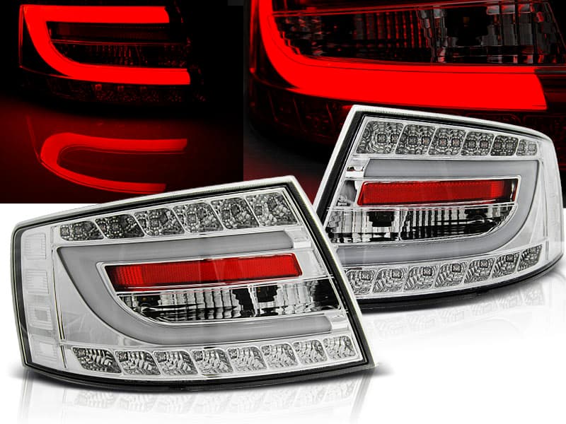 Zadné svetlá Audi A6 C6 04-08 6-PIN LED Chrome