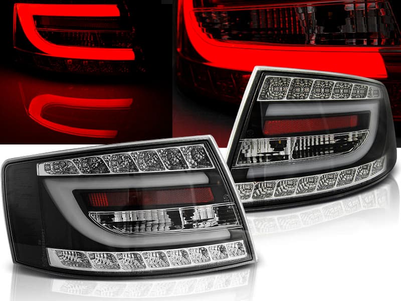 Zadné svetlá Audi A6 C6 04-08 6-PIN LED Black