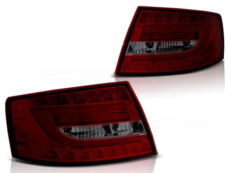 Zadné svetlá Audi A6 C6 04-08 7-PIN LED Red Smoke