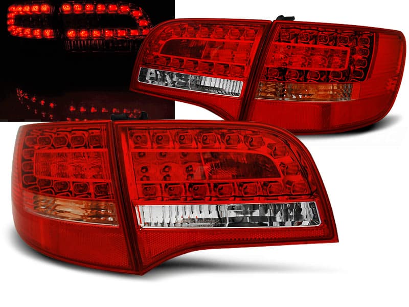 Zadné svetlá Audi A6 C6 Avant 05-08 LED Red White