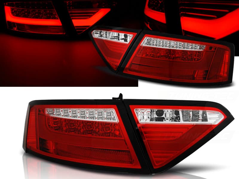 Zadné svetlá Audi A5 07-11 Coupe LED BAR Red White