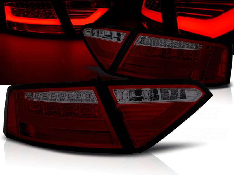 Zadné svetlá Audi A5 07-11 Coupe LED BAR Red Smoke