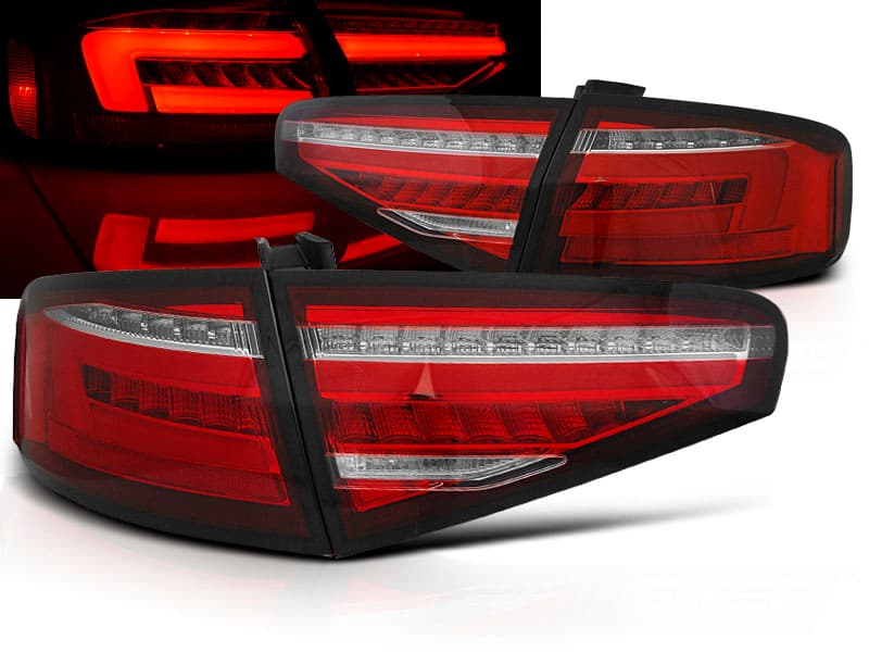 Zadné svetlá Audi A4 B8 12-15 Sedan LED Dynamic Red White