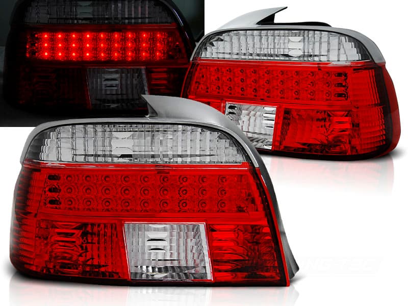 Zadné svetlá BMW E39 Sedan 95-00 LED Clear Red