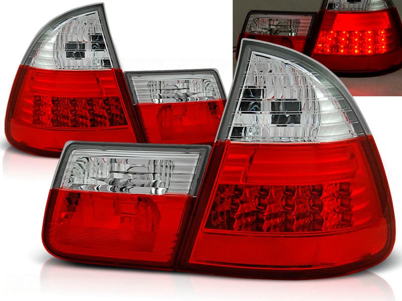 Zadné svetlá BMW E46 Touring 99-05 LED Clear Red