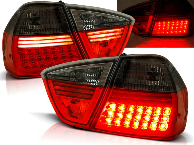 Zadné svetlá BMW E90 05-08 LED Clear Red