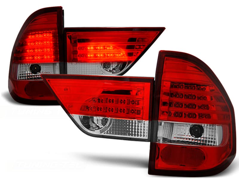 Zadné svetlá BMW E83 X3 04-06 Red LED Clear