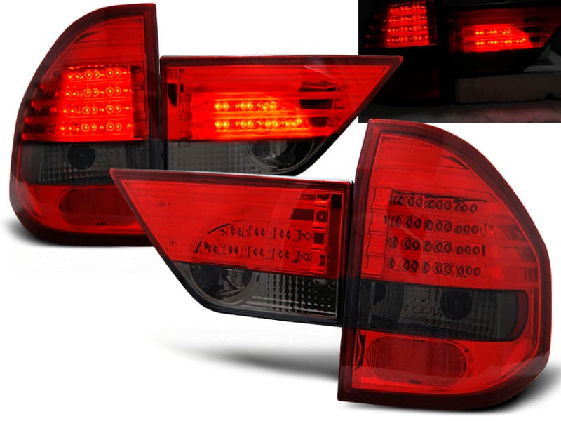 Zadné svetlá BMW E83 X3 04-06 LED Red Smoke