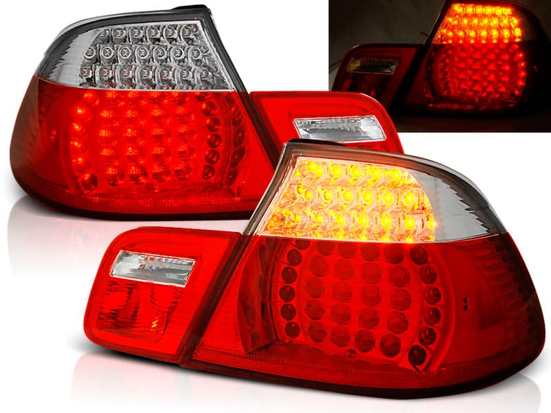 Zadné svetlá BMW E46 Cabrio 99-03 LED Red White
