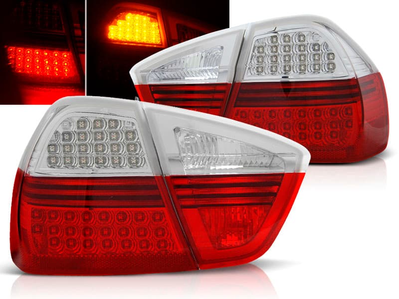 Zadné svetlá BMW E90 Sedan 05-08 LED Red White