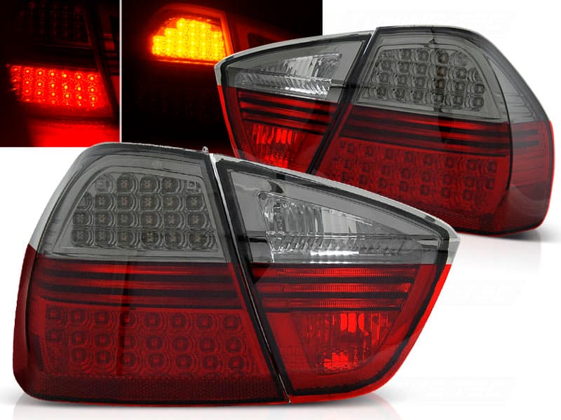 Zadné svetlá BMW E90 Sedan 05-08 LED Red Smoke