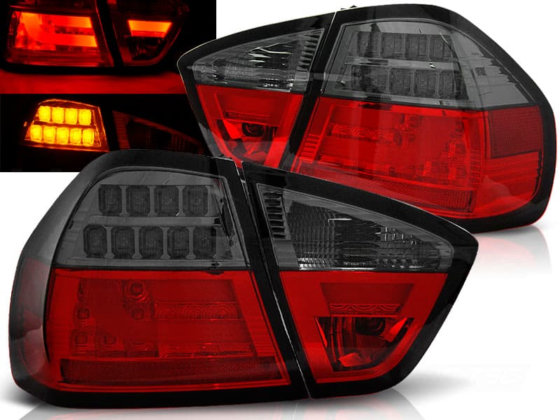 Zadné svetlá BMW E90 Sedan 05-08 LED BAR Red Smoke - 73