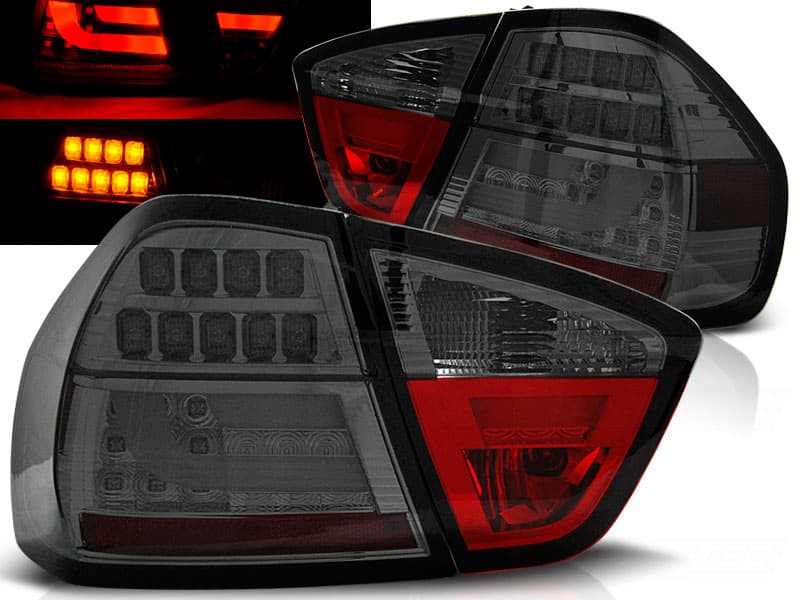 Zadné svetlá BMW E90 Sedan 05-08 LED BAR Smoke - 75