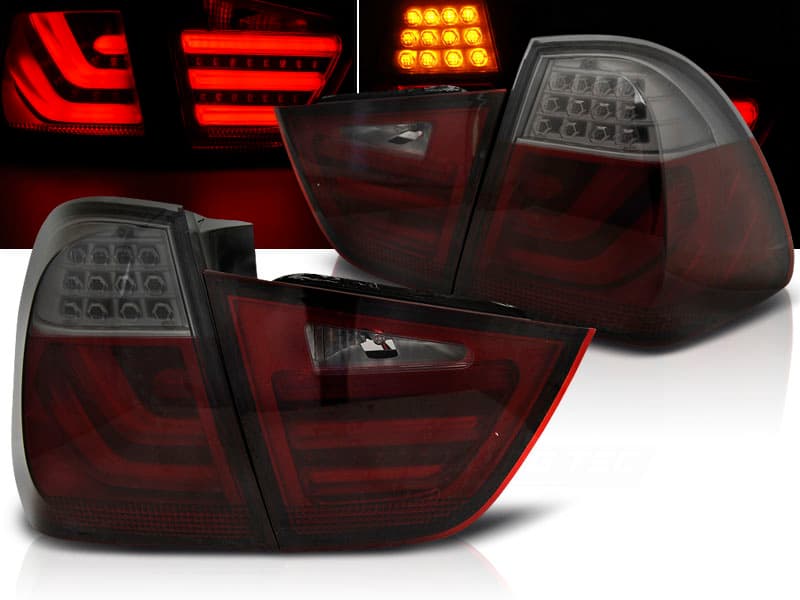 Zadné svetlá BMW E91 Kombi 09-11 LED BAR Red Smoke - C0