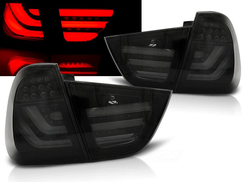 Zadné svetlá BMW E91 Kombi 09-11 LED BAR Red Smoke - C2