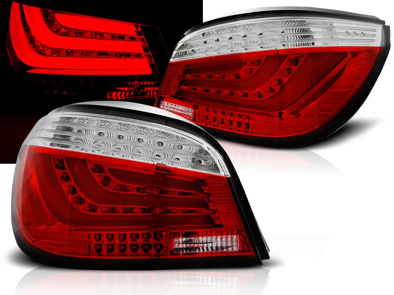 Zadné svetlá BMW E60 03-07 LED BAR Red White