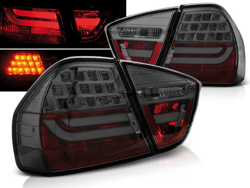 Zadné svetlá BMW E90 Sedan 05-08 LED BAR Smoke - C9